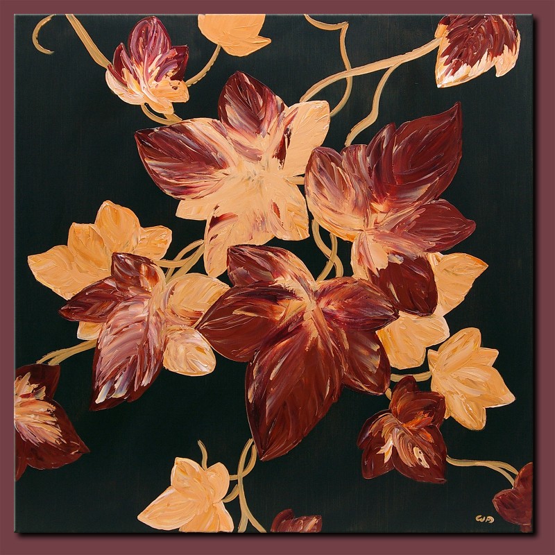 Gemälde Acryl Original abstrakte Malerei Kunst modern Blumen Baum Unikat Bild handgemalt