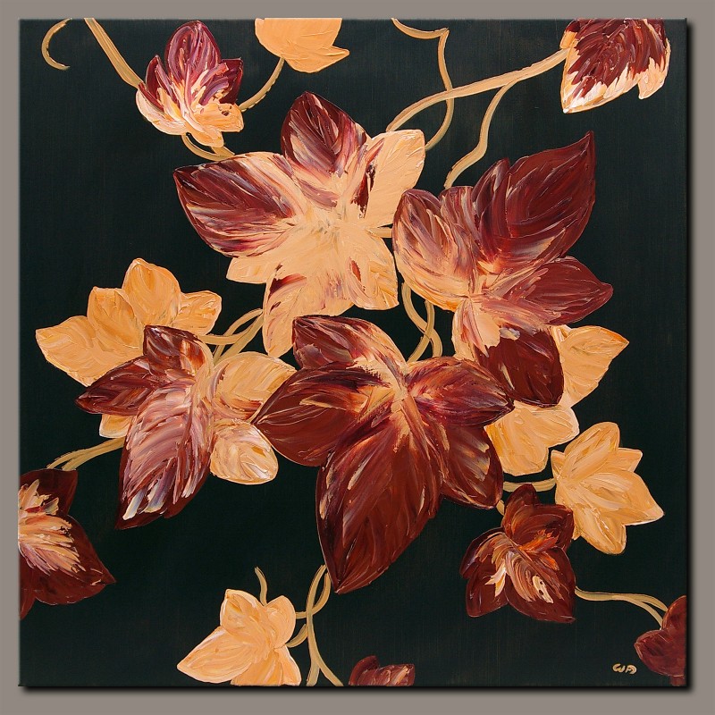 Gemälde Acryl Original abstrakte Malerei Kunst modern Blumen Baum Unikat Bild handgemalt