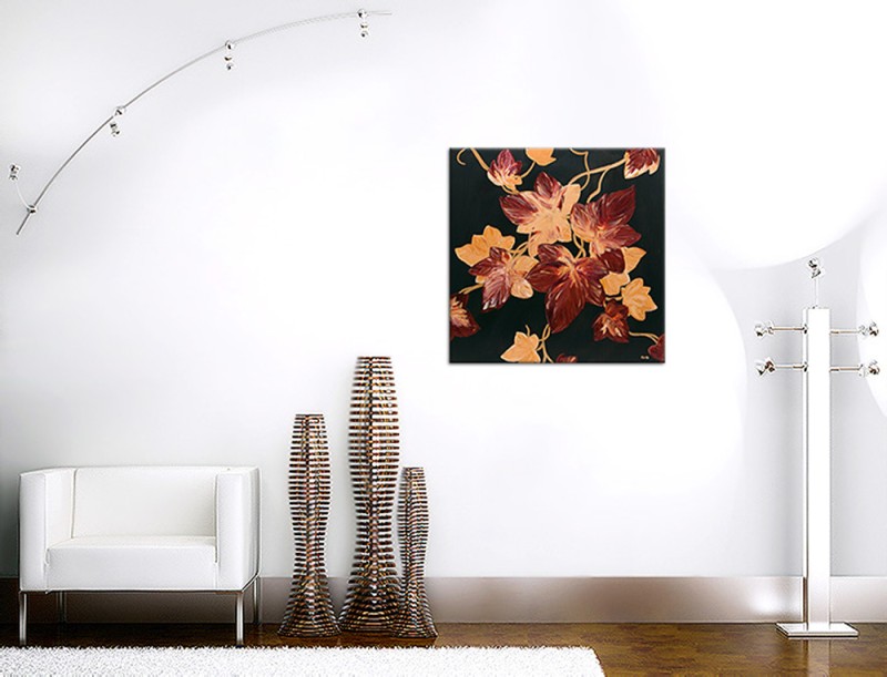 Gemälde Acryl Original abstrakte Malerei Kunst modern Blumen Baum Unikat Bild handgemalt