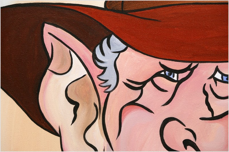 Gemälde Acryl Original abstrakte Malerei Kunst modern Mann Portrait Unikat Bild handgemalt