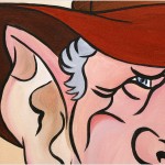 Gemälde Acryl Original abstrakte Malerei Kunst modern Mann Portrait Unikat Bild handgemalt