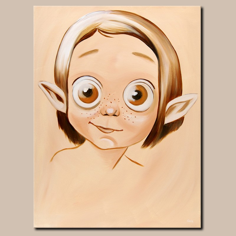 Gemälde Acryl Original abstrakte Malerei Kunst modern Junge Portrait Unikat Bild handgemalt
