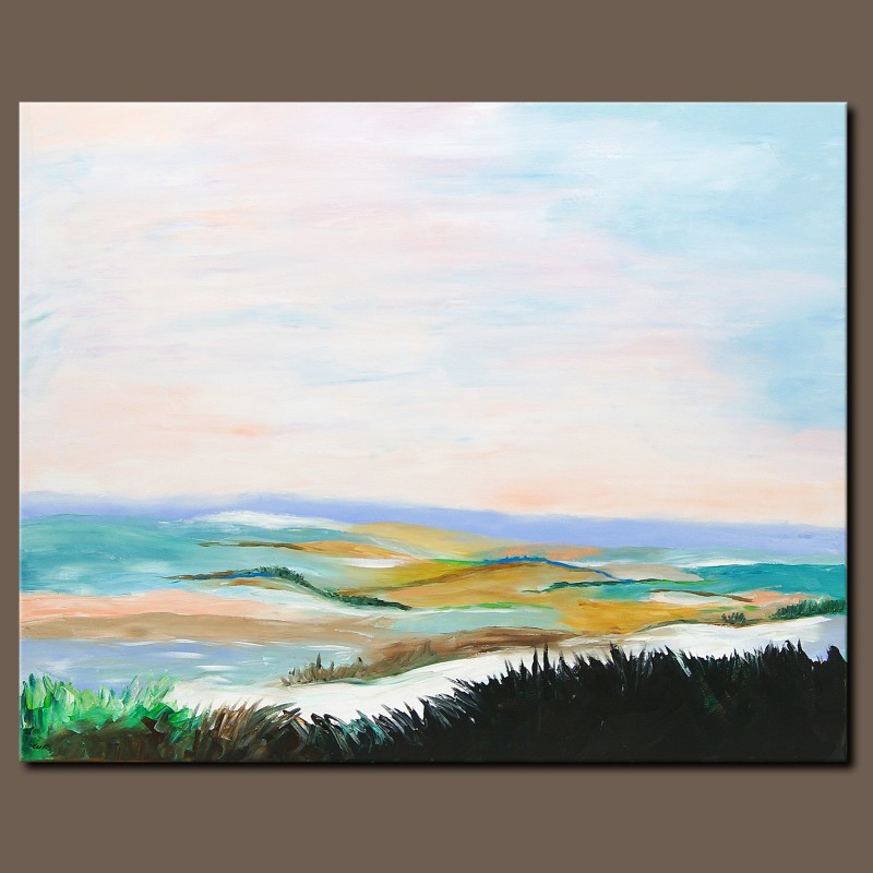 Gemälde Acryl Original abstrakte Malerei Kunst modern Meer Landschaft Unikat Bild handgemalt