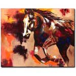 Gemälde Acryl Pferd Galopp abstrakte Malerei moderne Kunst Tiere Bild Portrait Western Landschaft handgemalt Unikat ORIGINAL