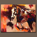 Gemälde Acryl Pferd Galopp abstrakte Malerei moderne Kunst Tiere Bild Portrait Western Landschaft handgemalt Unikat ORIGINAL