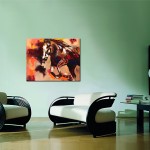 Gemälde Acryl Pferd Galopp abstrakte Malerei moderne Kunst Tiere Bild Portrait Western Landschaft handgemalt Unikat ORIGINAL