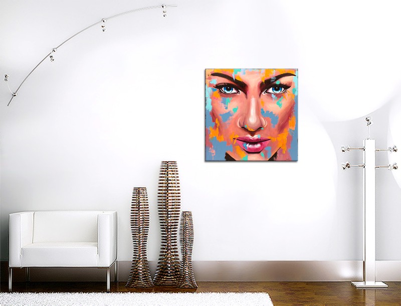 Gemälde Acryl Original abstrakte Malerei Kunst modern Frau Portrait Unikat Bild handgemalt