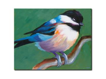 Gemälde Acryl Original abstrakte Malerei Kunst modern Vogel Portrait Unikat Bild handgemalt