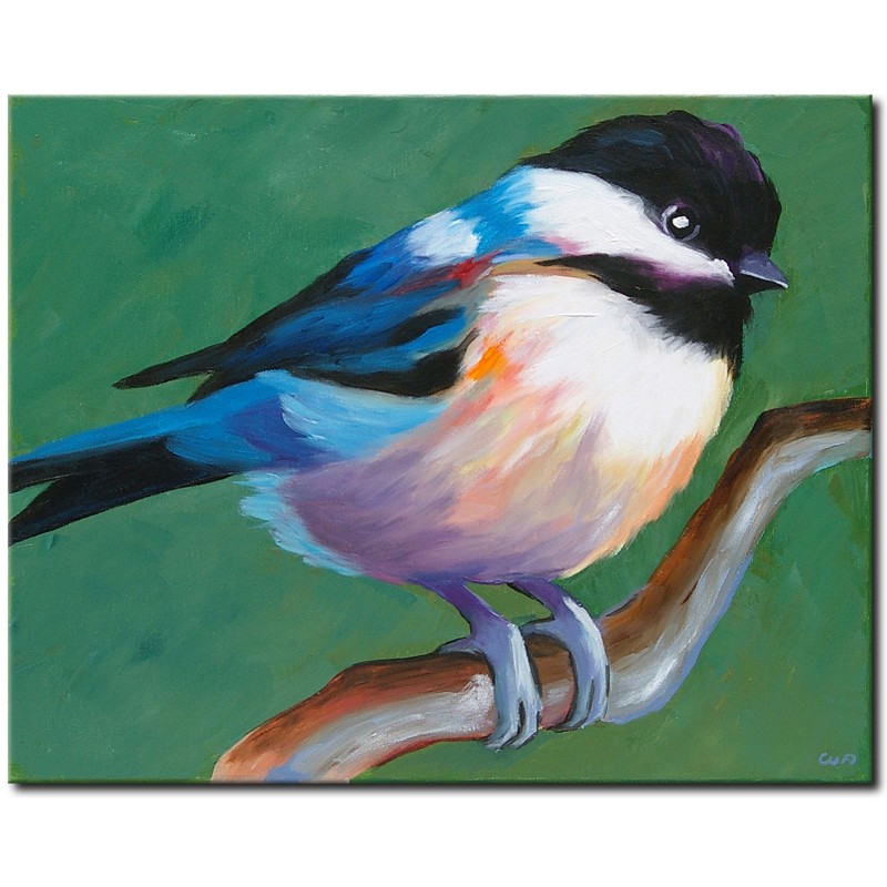 Gemälde Acryl Original abstrakte Malerei Kunst modern Vogel Portrait Unikat Bild handgemalt