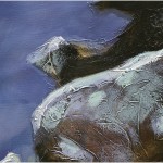 Gemälde Acryl Original abstrakte Malerei Kunst modern Meer Leuchtturm Unikat Bild handgemalt