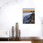 Gemälde Acryl Original abstrakte Malerei Kunst modern Meer Leuchtturm Unikat Bild handgemalt